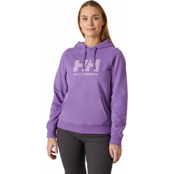 Bluza damska HH Logo Hoodie Helly Hansen - fioletowy