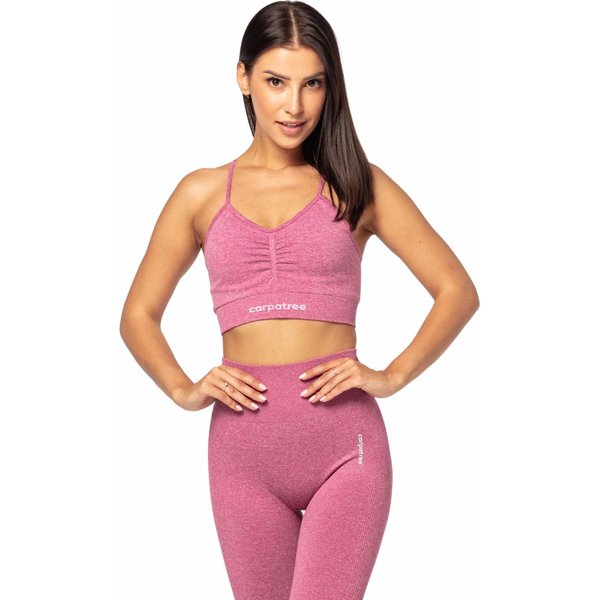 Biustonosz bezszwowy damski Allure Carpatree - różowy