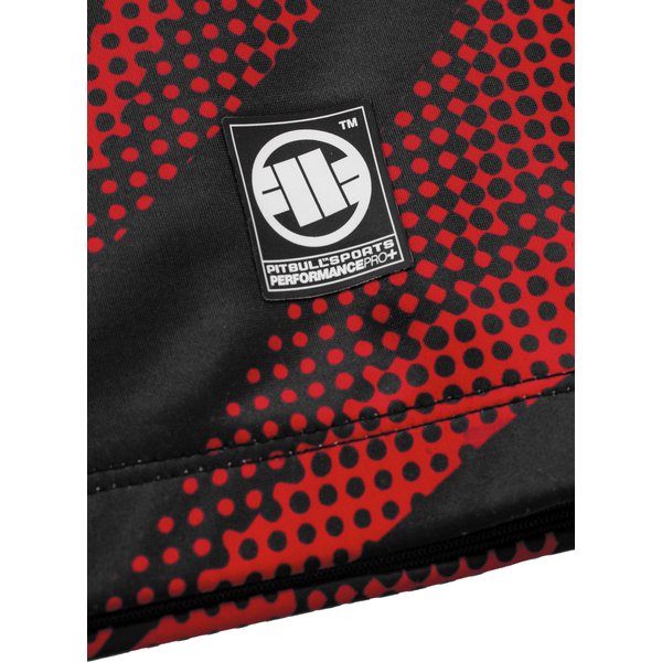 Longsleeve męski Mesh Performance Pro Plus Dot Camo 2 Pitbull West Coast - czarna/czerwona