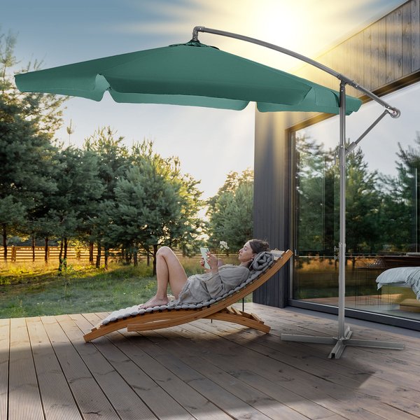 Parasol ogrodowy Classic 300cm Outtec - zielony