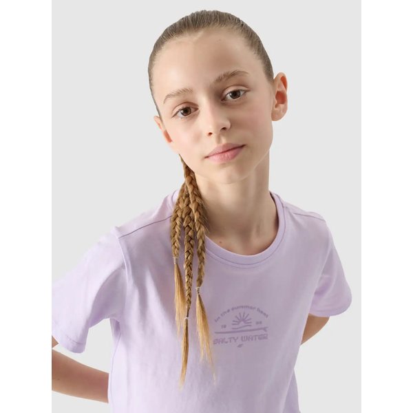 Koszulka dziewczęca TTSHF1871 4F - jasny fiolet