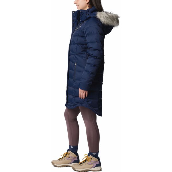 Płaszcz puchowy damski Belle Isle II Mid Down Columbia - Collegiate Navy