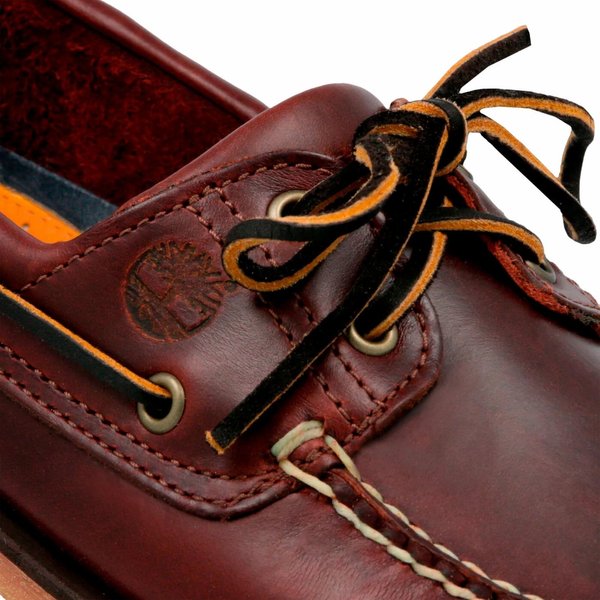 Buty, mokasyny Classic Boat 2 Eye Boot Timberland - brązowy/bordowy