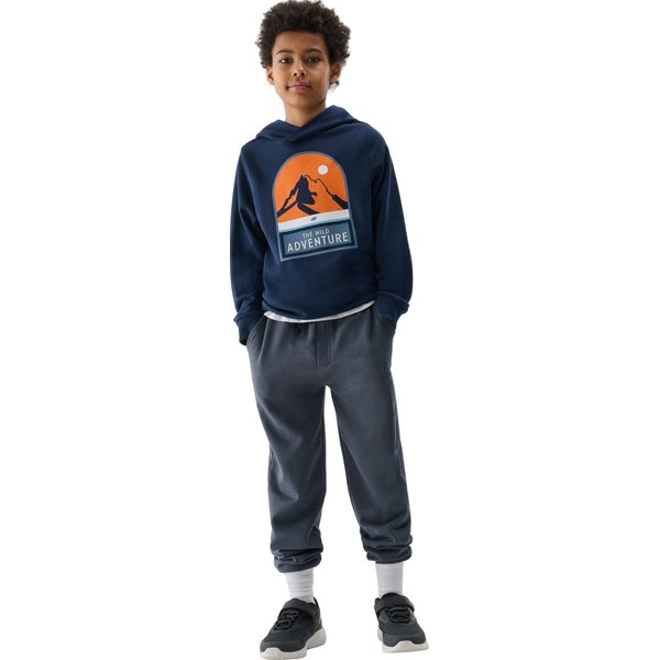 Bluza chłopięca 4FJWSS24TSWSM0933 4F - granat