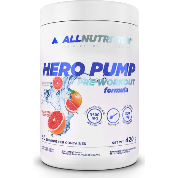 Przedtreningówka Hero Pump Pre Workout Formula 420g grejpfrut AllNutrition