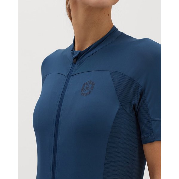 Koszulka rowerowa damska Montella Silvini - granatowy