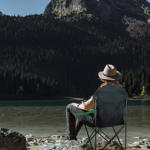 Krzesło turystyczne składane z pokrowcem Outtec - zielone