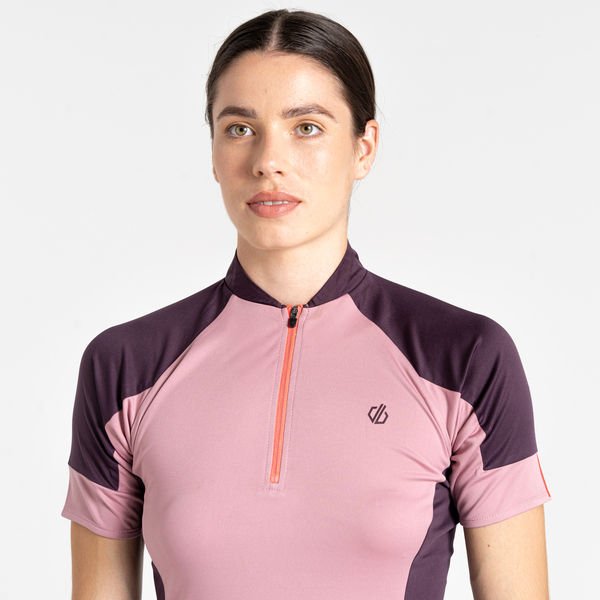 Koszulka rowerowa damska Flutter Jersey Dare2B - Lilas/DeepPlum
