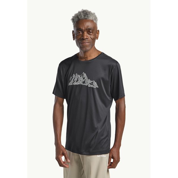Koszulka męska Peak Graphic Jack Wolfskin - MTN phantom