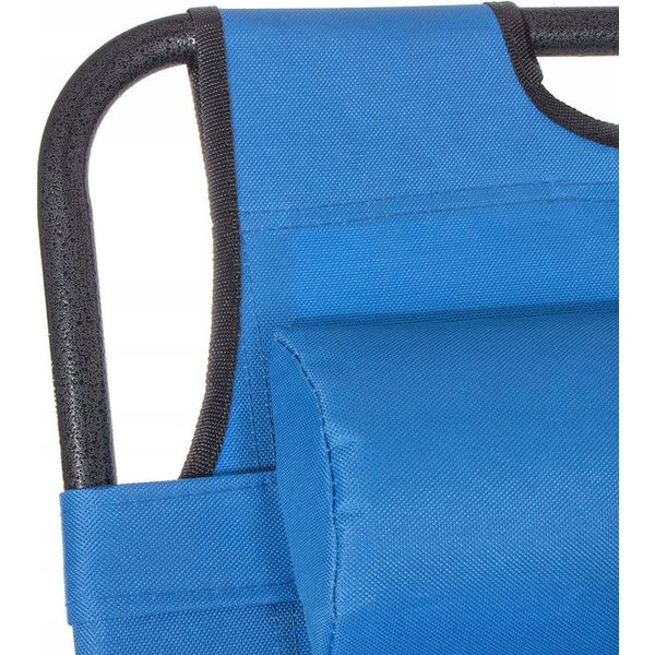 Leżak ogrodowy Springos - niebieski