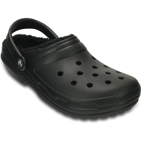 Chodaki Classic Fuzz-Lined Clog Crocs - black/black
