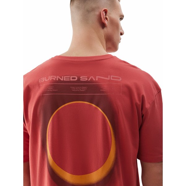 Koszulka męska 4FWSS24TTSHM1286 4F - koral