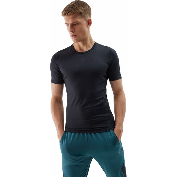 Koszulka męska 4FWSS24TFTSM600 4F - głęboka czerń