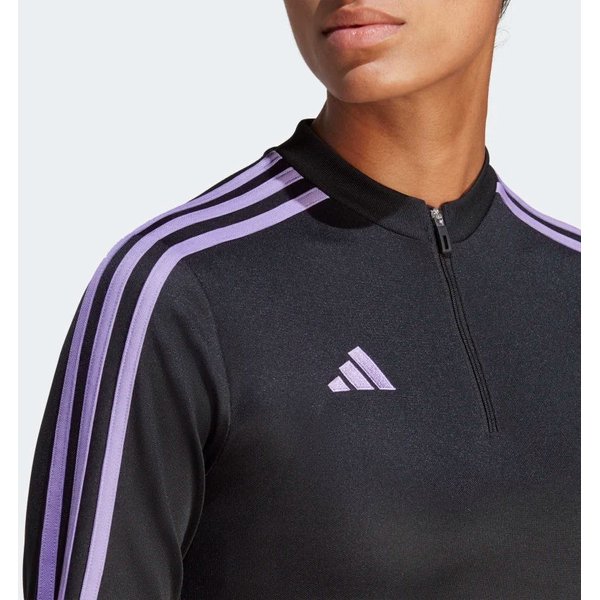 Bluza damska Tiro 23 Club Training Top Adidas - czarna/fioletowa