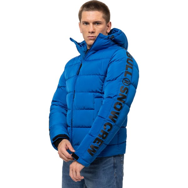 Kurtka puchowa męska Airway 4 Padded Hooded Pitbull West Coast - royal blue