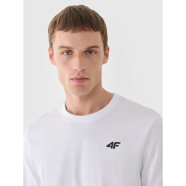 Longsleeve męski TLONM432 4F - biały