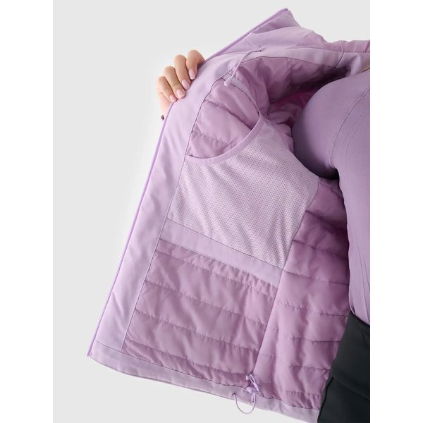 Kurtka narciarska damska TTJAF572 4F - jasny fiolet