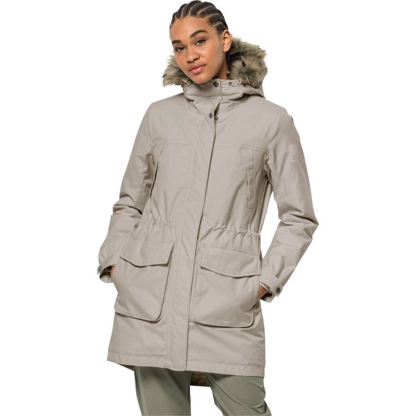Kurtka damska parka Winterfrost Ins Jack Wolfskin - dusty grey