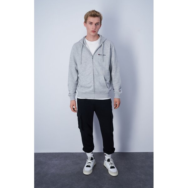 Bluza męska Full-Zip Small Script Logo Legacy Champion - szara