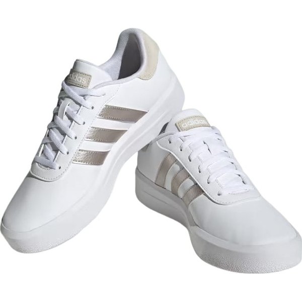 Buty Court Platform Wm's Adidas - Cloud White/Champagne Met