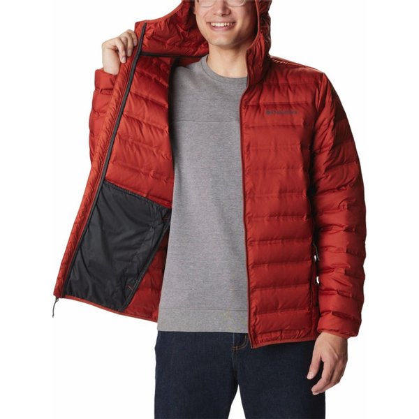 Kurtka puchowa męska Lake 22 Down Hooded Columbia - czerwona
