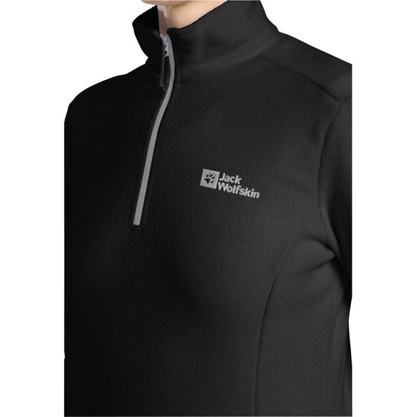 Bluza polarowa damska Taunus Jack Wolfskin - black