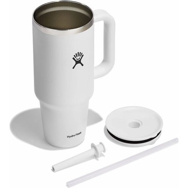 Kubek termiczny ze słomką All Around Travel Tumbler 1,18L Hydro Flask - white