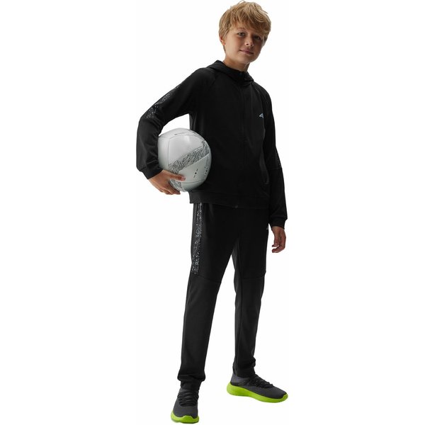 Bluza chłopięca 4FJAW23TFSWM205 4F - głęboka czerń