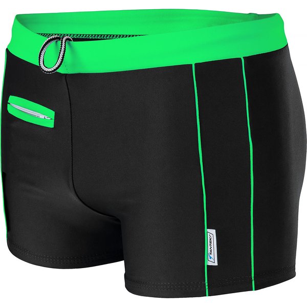 Kąpielówki męskie SK0015 Stanteks - czarny/zielony