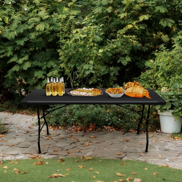 Stół cateringowy, bankietowy rozkładany 180cm Outtec - czarny