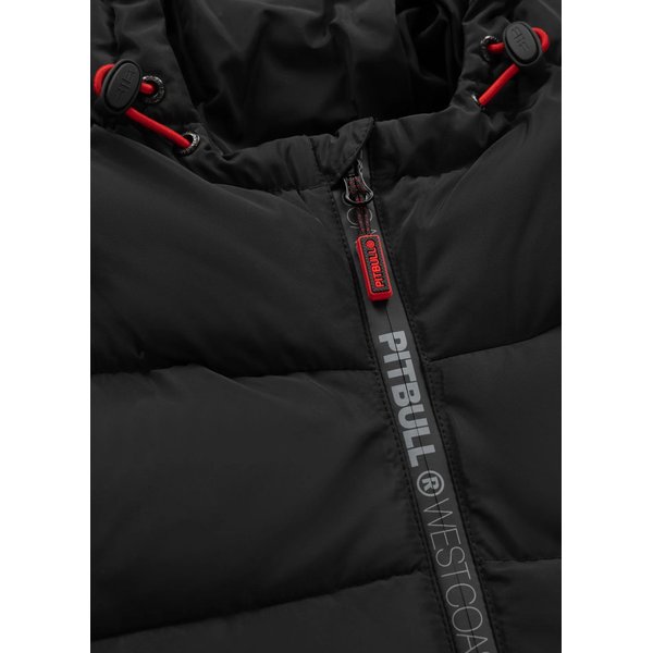 Kurtka puchowa męska Airway 4 Padded Hooded Pitbull West Coast - black