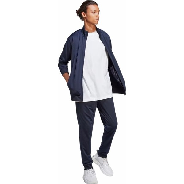 Dres męski Linear Logo Tricot Track Adidas - granatowy