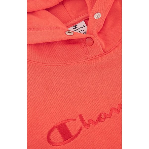 Bluza damska Tonal Logo Relaxed Fit Lightweight Hoodie Champion - peach