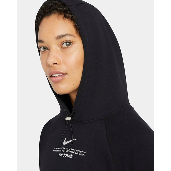 Bluza damska Swoosh Hoodie Fit Nike - black
