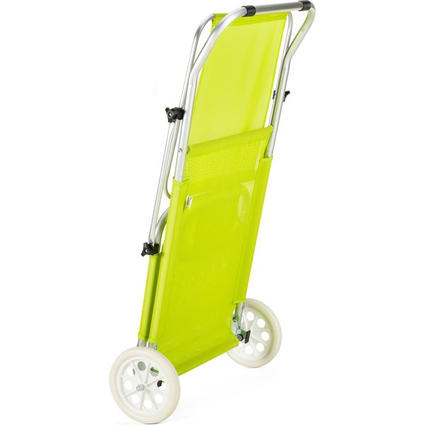 Leżak ogrodowy z daszkiem Sun Outtec WYPRZEDAŻ - limonka