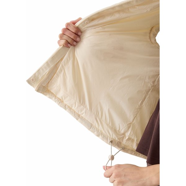 Kamizelka puchowa damska 4FWSS24TVJAF113 4F - kremowy