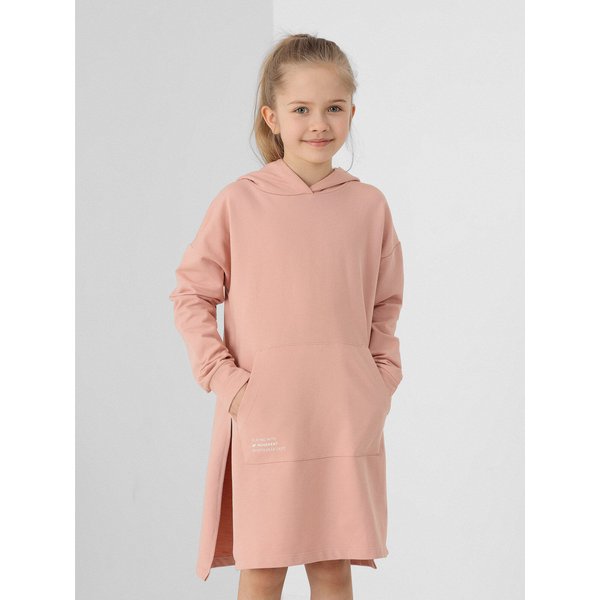 Sukienka dziewczęca HJL22 JSUDD001 4F - różowa