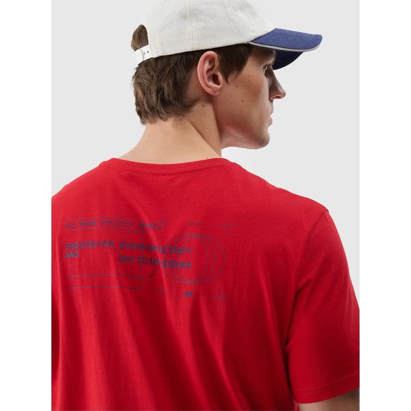 Koszulka męska TTSHM2061 4F - czerwony