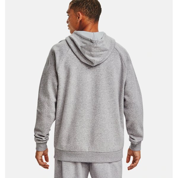 Bluza męska Rival Fleece Big Logo Hoodie Under Armour - szary melanż