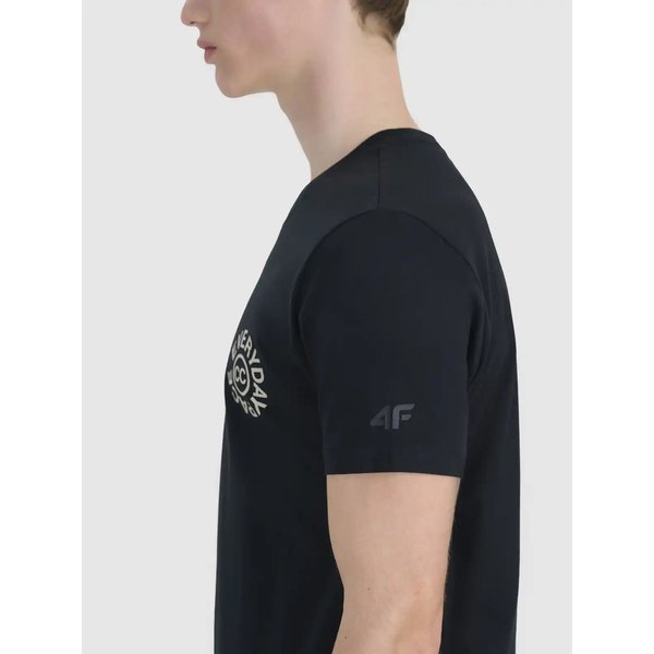 Koszulka męska TTSHM1980 4F - głęboka czerń