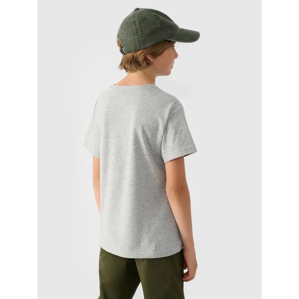 Koszulka chłopięca TTSHM2330 4F - szary melanż