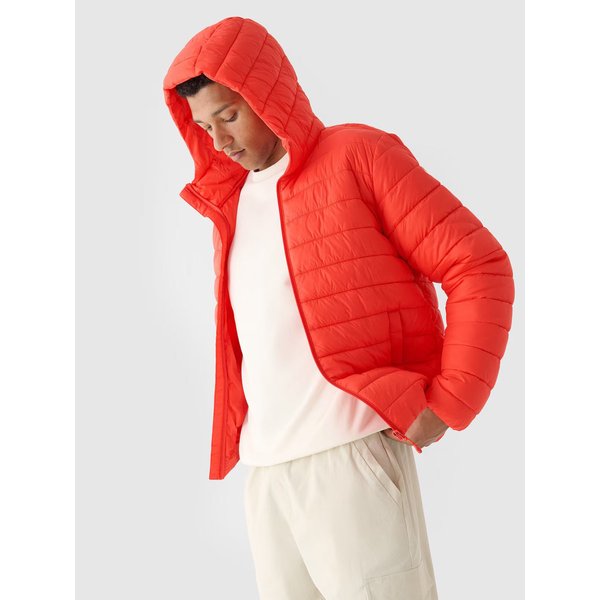 Kurtka puchowa męska TDJAM484 4F - czerwień