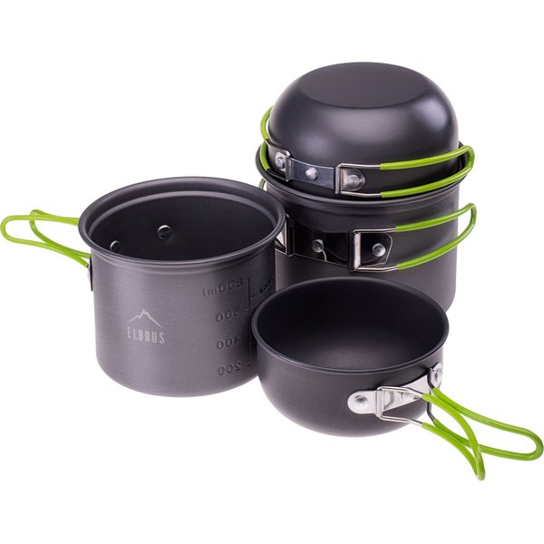 Zestaw naczyń turystycznych Hike Pro Cook Set 4szt Elbrus