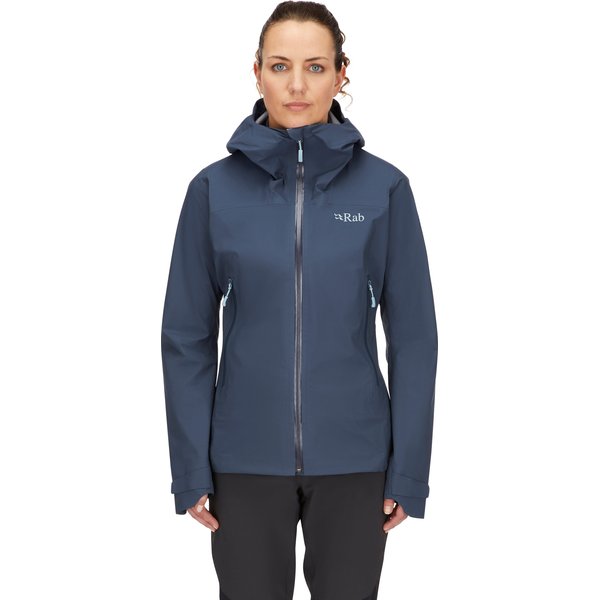 Kurtka damska Downpour Light Rab - Tempest Blue