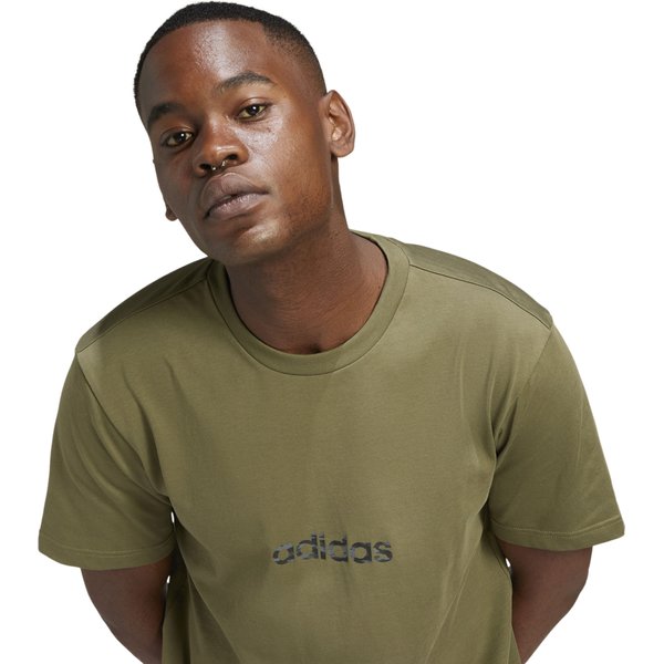 Koszulka męska Camo Linear Graphic Adidas - olive strada