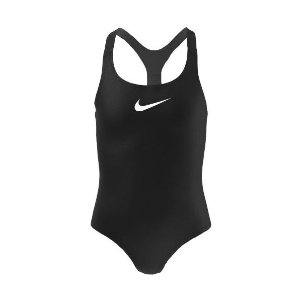 Strój kąpielowy dziewczęcy Racerback Nike Swim - czarny