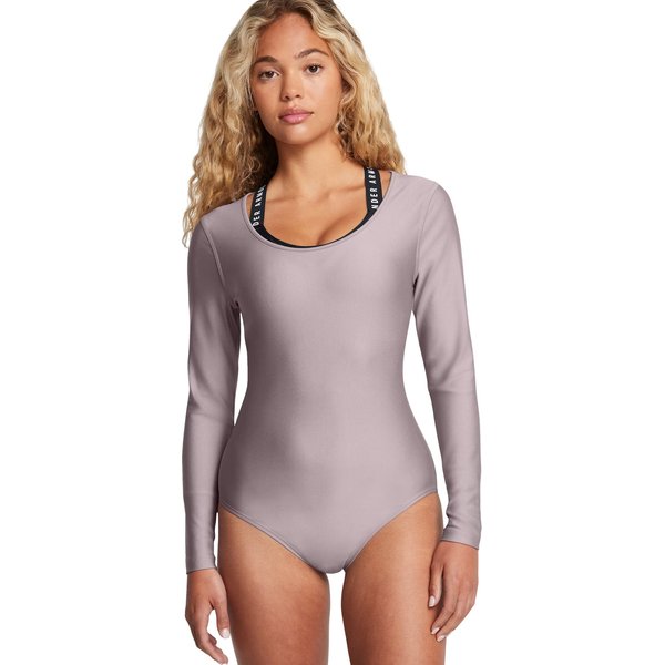Body damskie Vanish Leotard Under Armour - Tetra Gray/White