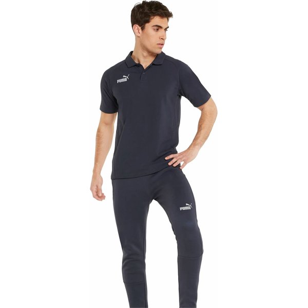 Koszulka męska polo teamFINAL Casuals Polo Puma - granatowa