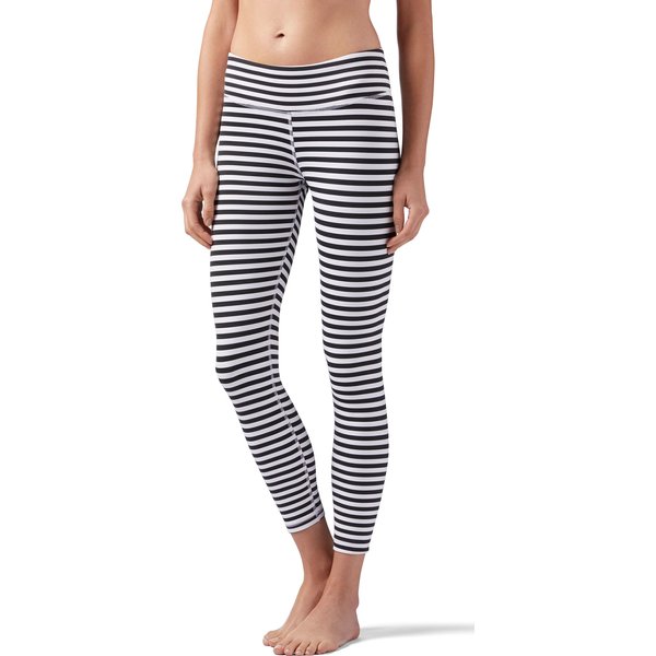 Legginsy damskie Striped 7/8 Reebok