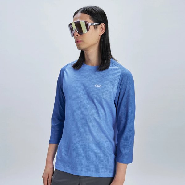 Longsleeve rowerowy męski Motion Air 3/4 Jersey POC - Bazzite Blue
